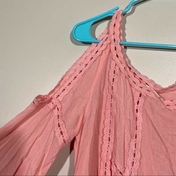 Altar’d State Cold Shoulder Bell Sleeve Blouse - Picture 6 of 8